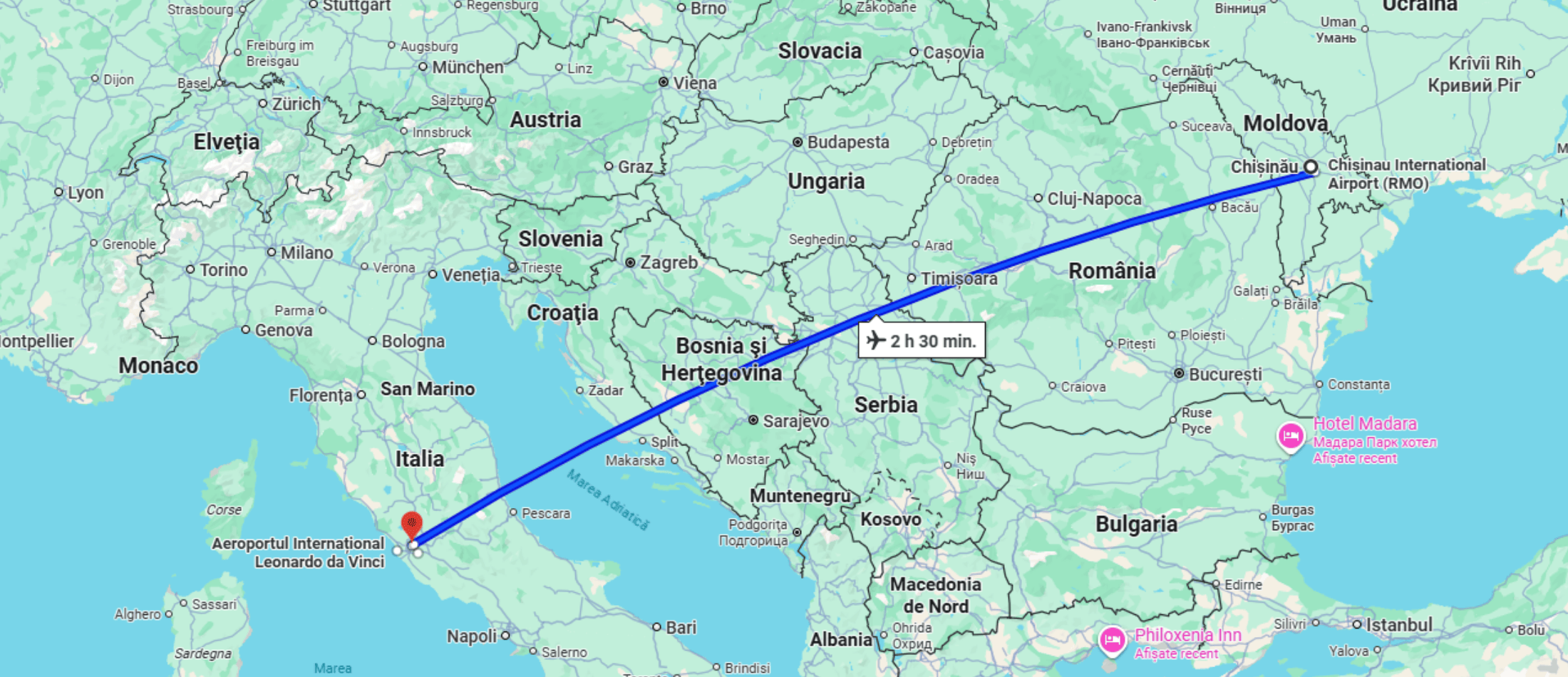 bilete avia chisinau roma voiaj.md